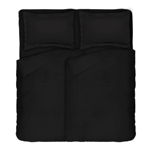 Спален комплект от 5 части в черно - Памучен Сатен Спален комплект от 5 части в черно - Памучен Сатен